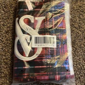 Victoria’s Secret Plaid Sherpa Tote Bag